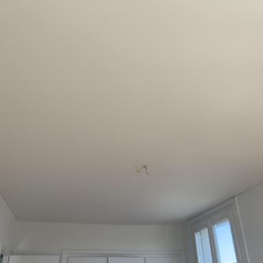 Pose du plafond tendu par esquisse peinture